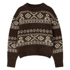 Women's Sweater Geometric Pattern Knit