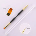 New Dual-ended Nail Brush Acrylic Nail Art Brushes Professional UV Gel Nail Polish Liner Flower Painting Drawing Manicure Tools Lootquake LLC