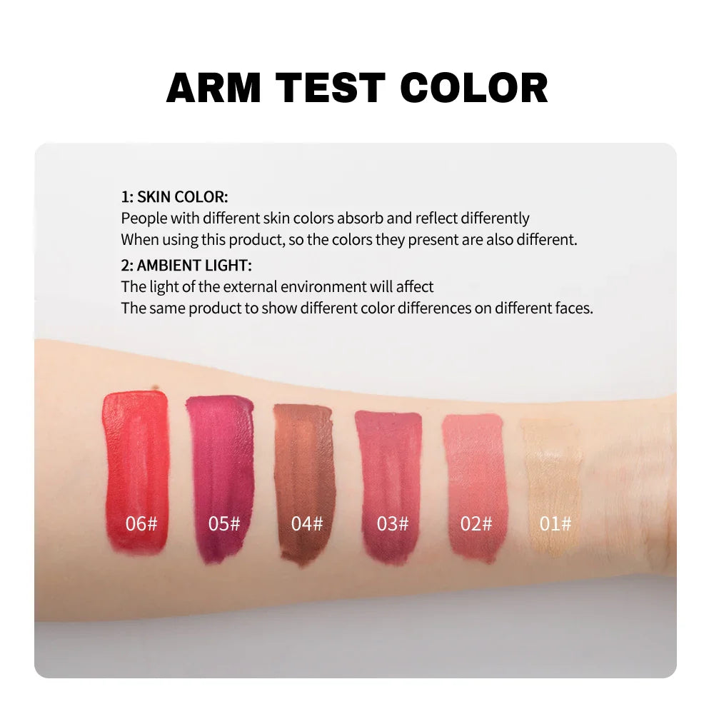 6-Color Velvet Lip Glaze Lipstick High Color Lip Makeup Waterproof Long-Lasting Nude Lip Color Liquid Cosmetics Lootquake LLC