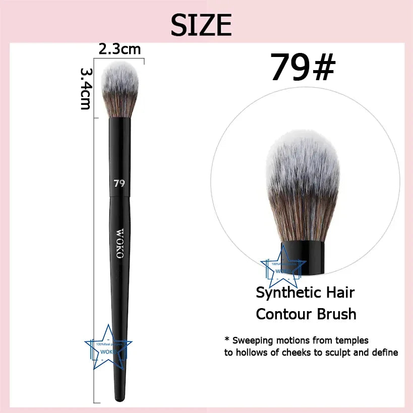 70 Pro Big Foundation Brush Cream Foundation Makeup Brush Chubby Professional Synthetic Hair Face Contour Foundation Makeup Tool Lootquake LLC