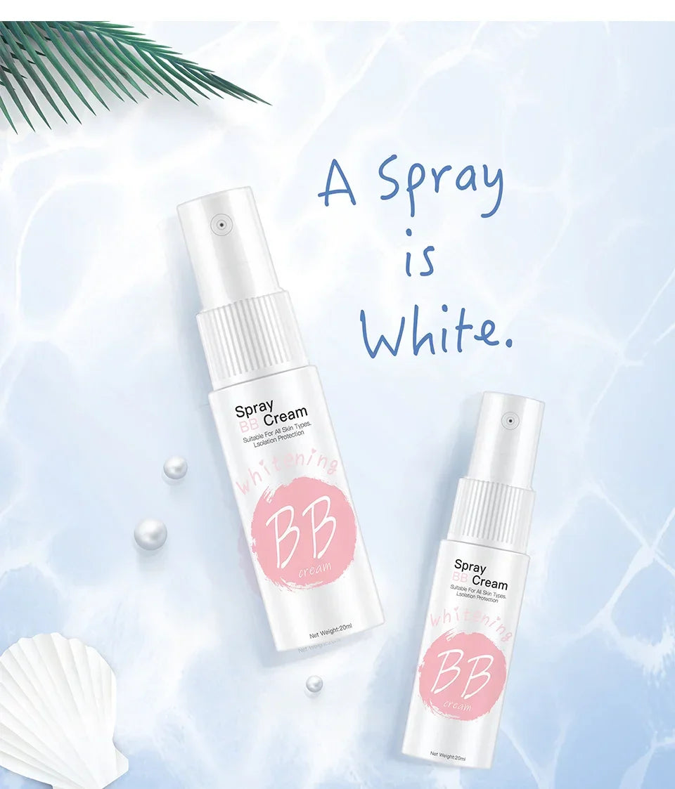 20ml Foundation BB Cream Spray Facial Makeup Whitening Moisturizing Hydrating Non-Stick Water Brightening Body Whitening Cream