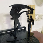 Kiss-Horse Sculpture Modern Statue Rustic Metal Art Men Gift Horse Decor Simple And Classic Design Ornaments Lootquake LLC