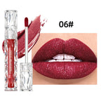 QIBEST Waterproof Diamond Shimmer Glitter Lipgloss Matte Liquid Lipstick Shiny Pearl Lip Glaze Long Lasting LipTint Women Makeup Lootquake LLC