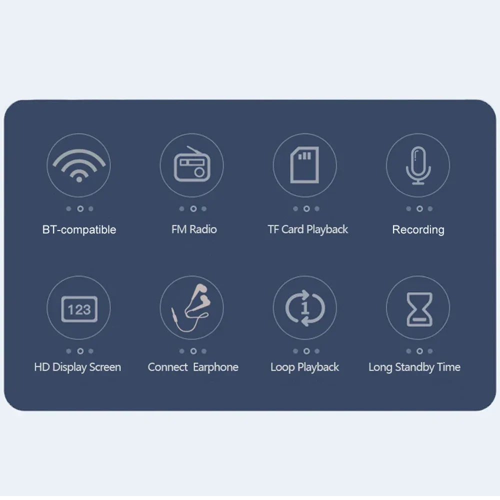 Wireless Bluetooth5.4 Speakers 87.5-108MHz Portable FM Radio Outdoor Radio MP3 Music Player Support Earphone TF Card Video Clock Lootquake LLC