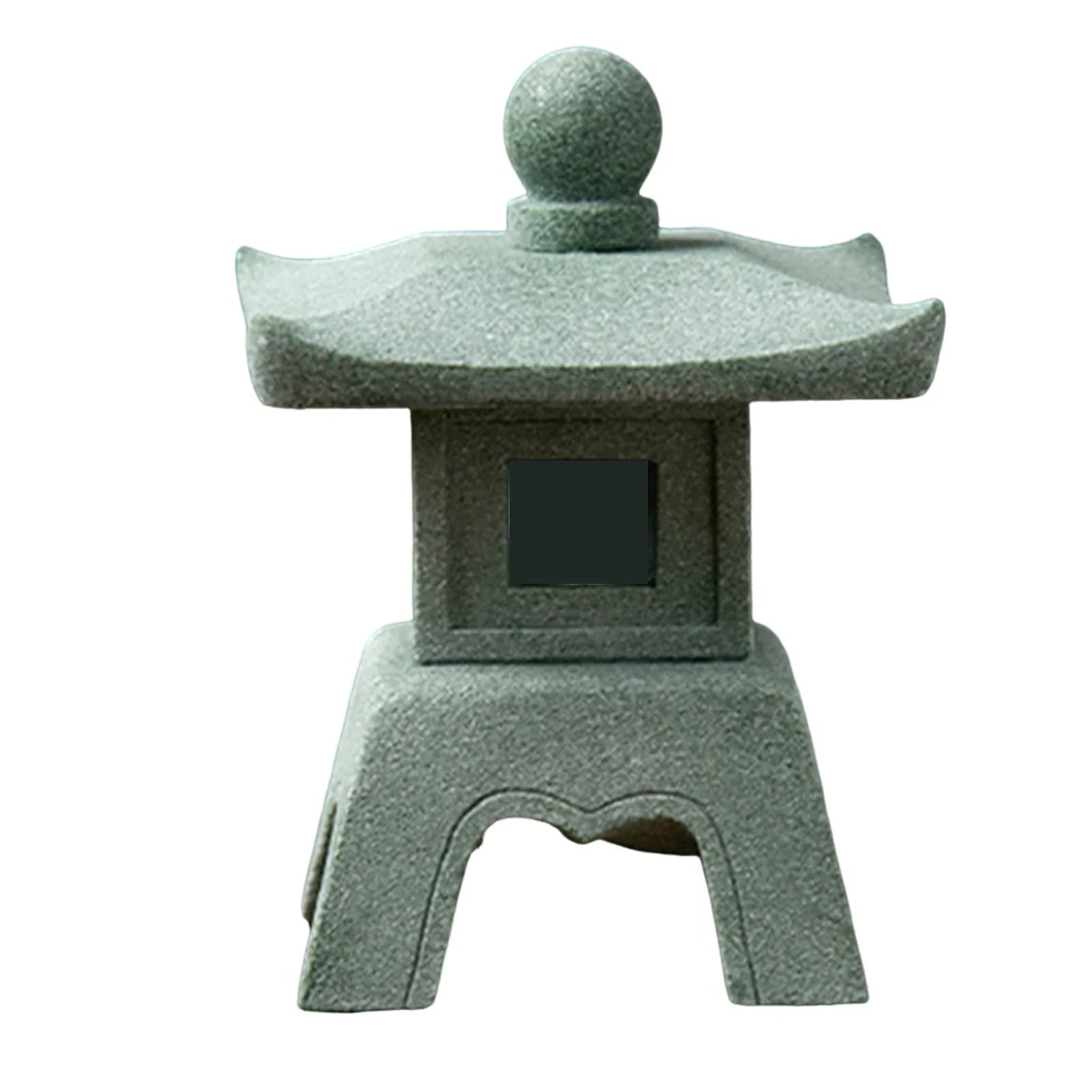 Chinese Pagoda Statue Miniature Sandstone Sculpture Asian Decor for Outdoor Car  Landscape Decor Lootquake LLC