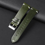 Motorola Moto Retro Oil Wax Leather Watch Band Quick Release Strap