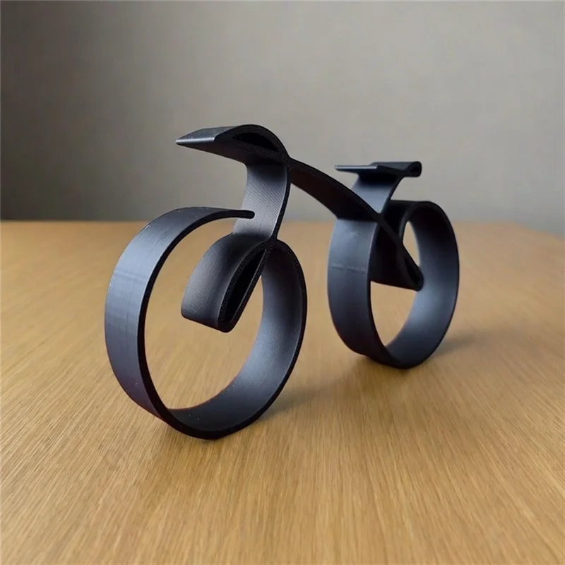 RALCA-Simple Bicycle Sculpture Indoor Desktop Decor Frame Home Decor Side Table Statue Bicyclist Gift Art Wall Decor
