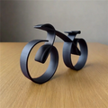 RALCA-Simple Bicycle Sculpture Indoor Desktop Decor Frame Home Decor Side Table Statue Bicyclist Gift Art Wall Decor