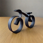 RALCA-Simple Bicycle Sculpture Indoor Desktop Decor Frame Home Decor Side Table Statue Bicyclist Gift Art Wall Decor