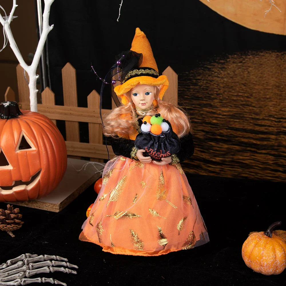 Halloween Witch Decoration Elf Boy Girl Doll Christmas Pendant Ornaments Home Decor Elf Hanging Decoration New Year Gifts Lootquake LLC