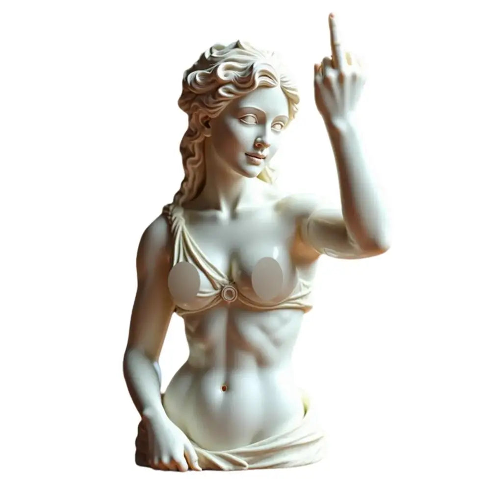 Statue Of Vienna Goddess Funny Goddess Statue 3D Resin Craft Ornaments Unique Design Cultural Symbol Office Home Decoration 2025