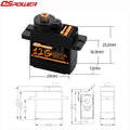 1/3/6/9PCS DSpower 9g 12g Metal Gear Micro Digital Servo for 1/24 SCX24 RC Car 450 Airplane Helicoper SG90 MG90S WLtoys Robot