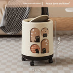 Premium Household Trash Can - Stylish Lidded Waste Bin with Wheels, Oversized Multipurpose Garbage Bin for Living Room & Bedroom Lootquake LLC