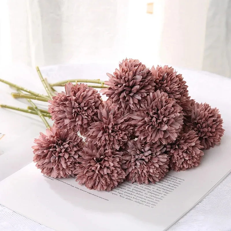 3/6Pc Hydrangea Artificial Flowers Bouquet Boho Home Bedroom Decor Wedding Decoration Craft Vases Flower Arrangement Accessories Lootquake LLC