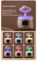 300ml 5W USB Air Diffuser Bluetooth Rain Cloud Humidifier Design Mushroom Lamp Colorful NightLight Ultrasonic Aroma Diffuser
