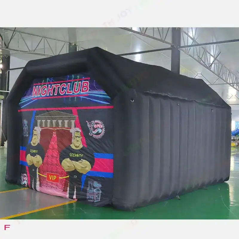 7x5m Disco Light N Fog Machine Black Cube Blow Up Bar Tent Inflatable Nightclub Portable Inflatable Party Tent Free Air Shipping