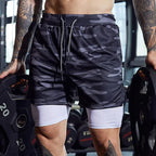 Men's Sport Shorts cool Double-deck Running Shorts - SJB-DIAMOND ELITES