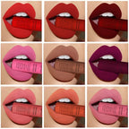 Matte Liquid Lipstick Waterproof Long Lasting Sexy Velvet Lip Gloss Nude Pigment Red Black Women Beauty Makeup Cosmetics