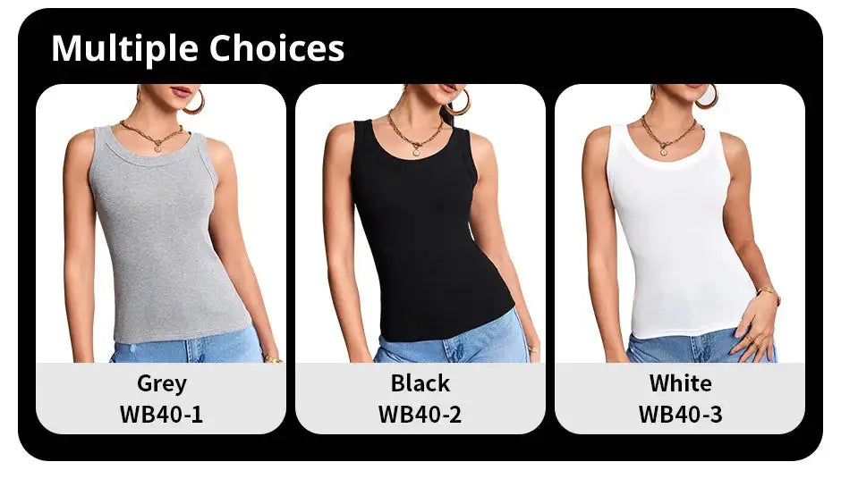European and American Yards Ladies Suspender Vest Sleeveless Top Solid Color Sexy Thread Bottoming Thin Vest Four Seasons Essent
