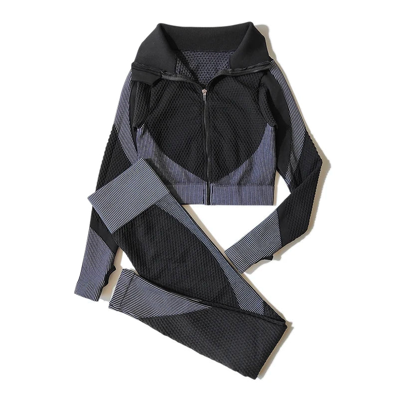 FlexFit Seamless Yoga Set: Comfy, Stylish, Versatile THRIXINE