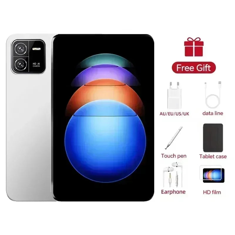2024 Original HD4K Tablet PC Pad 6 Pro Android 13 12GB+512GB 10000mAh Snapdragon 888 Bluetooth WiFi Tab tablets 10 inch android Lootquake LLC