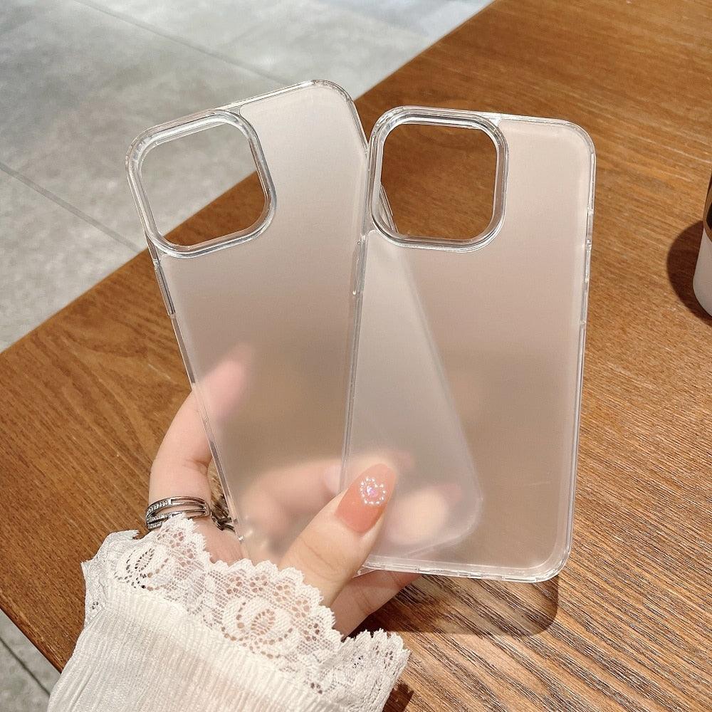 Luxury Transparent Hard iPhone Cover Mobile Case Mobile Cover Smartphone Case Phone Case For iPhone 14 13 12 11 Pro Max Mini X XR XS Soft Shockproof Bumper Back Cover Stevvex