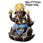 Sandstone Crafts Sculpture, Sitting Meditation, Buddha Statue, Elephant Ganesha Sculpture, Incense Burner, Feng Shui Decoration,