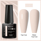 7ml Milky Jelly White Gel Nail Polish Natural Luster Long Lasting Nail Art All for Home DIY Manicure Soak Off UV LED Gel Vernis Lootquake LLC