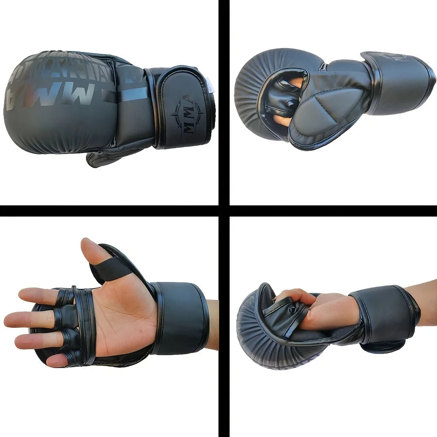 Durable Half-Finger MMA Boxing Gloves THRIXINE