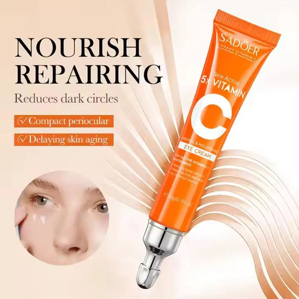 5xVitamin C Facial Cleanser,lotion,eye Cream,face Serum Whitening Brightening,Reduce Dullness Of Skin Tone Skin Care Products Lootquake LLC