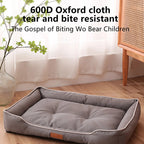 Waterproof Dog Bed 600D Oxford Pet Dogs Beds for All Seasons Thickened PP Cotton Filling Bite-resistant Pet Mat Dog Accessories Lootquake LLC
