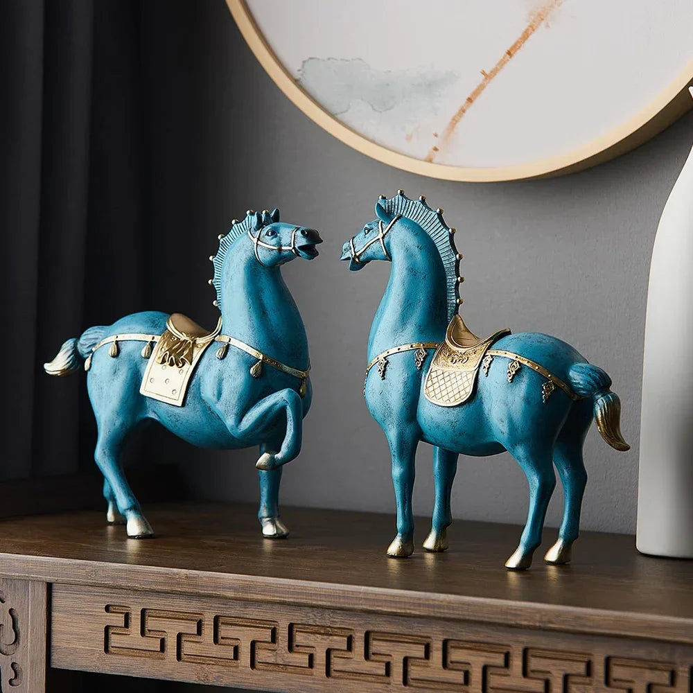 Horse Sculpture Home Decoration Accessories Office Decor Housewarming Gifts Living Room Decor Statues for Decoration Lootquake LLC