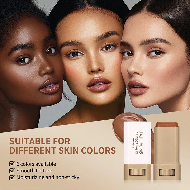 Foundation Balm Stick Serum Boost Skin Tint Foundation Stick Smooth Plumper Coverage Brighten Face Travel Foundation Makeup 2025 Lootquake LLC