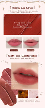 Flower Knows Strawberry Rococo Series Cloud Lip Cream Lip Gloss Long Lasting Velvet Lip Tint Lipstick for Women Cosmetic Lootquake LLC