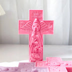 Cross Angel Virgin Mary Jesus Candle Silicone Mold Handmade Greek Mythology Sculpture Plaster Candle Soy Wax Mould Home Decor Lootquake LLC