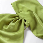 Elegant Satin Halter Slim Long Dress With Scarf Women New Sexy Backless Sleeveless Maxi Dresses Summer Lady Party Chic Vestidos
