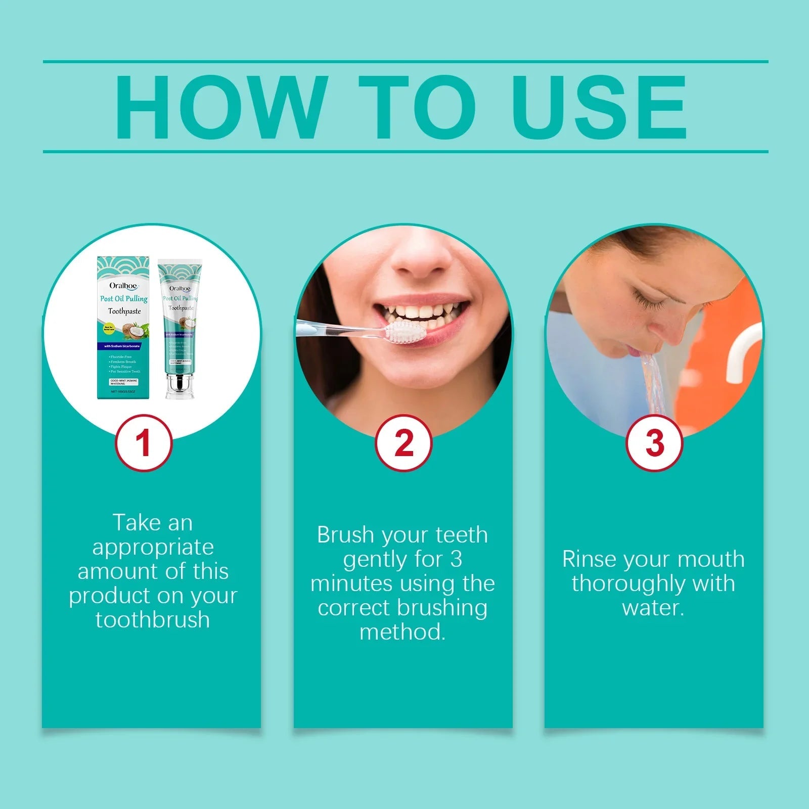 Brightening Whitening Yellow Tooth Toothpaste Foam Cleaning Effective Removal of Tooth Stains, Oral Cleaning Product Lootquake LLC