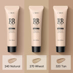 Natural Finish Foundation Cream 30ml Lightweight BB Cover Dark Circles Pores Oil Free Long Lasting Makeup Base Lootquake LLC