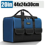 New Square Tool Bag with 30% More Capacity Waterproof Multi Pockets Tool Organizer Tool Pouch for Electrician Tools