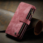 Vintage Card Holder Leather Wallet Case for iPhone 11 12 13 14 Pro Max Mini XR XS Max 8 7 6s Plus SE Storage Pocket Cover Flip Case PU Leather Protective Case With Magnetic Closure