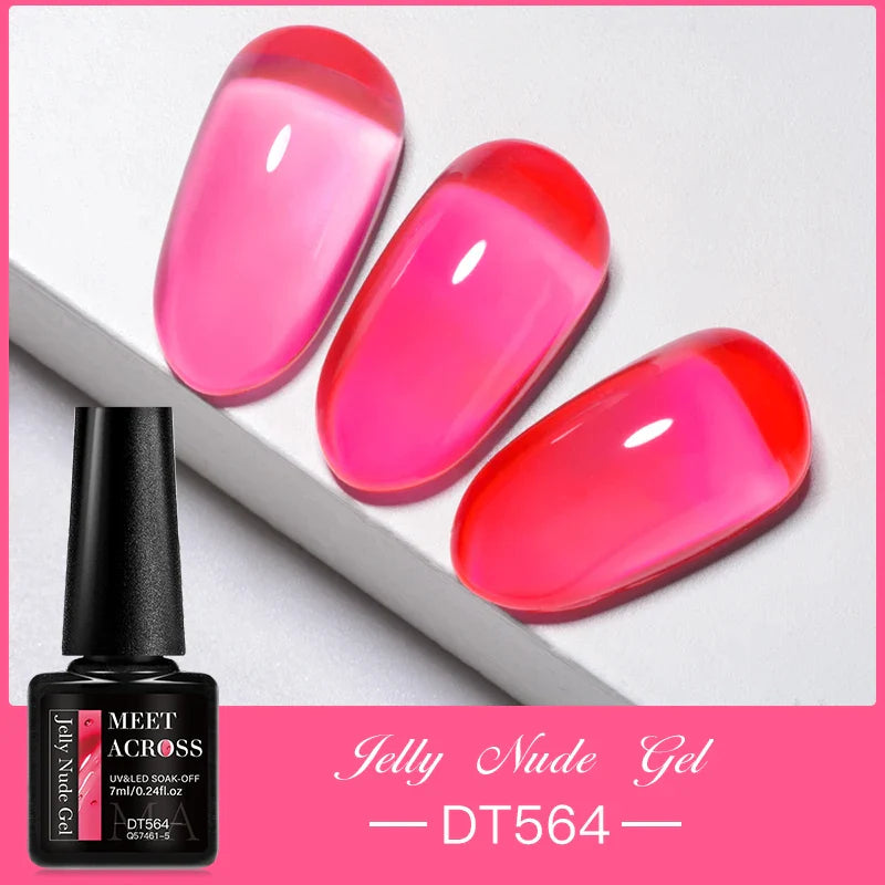 7ml Milky Jelly White Gel Nail Polish Natural Luster Long Lasting Nail Art All for Home DIY Manicure Soak Off UV LED Gel Vernis Lootquake LLC