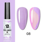5ML Gold Silver Metallic Liner Paint Gel Polish Chrome Mirror Metal Effect Super Bright French UV LED Semi Permanent Nail Gel Lootquake LLC