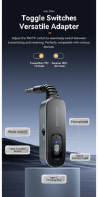 Essager Bluetooth 5.1 Audio Receiver Transmitter 3.5MM 3.5 AUX With Mic Stereo Music Wireless Adapter For  PC TV Car Speakers Lootquake LLC