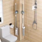 2/4PCS Home Storage Rack Bathroom Suction Hanging Pipe Traceless Hooks Wall Mounted Mop Organizer Holder Waterproof Broom Hanger Lootquake LLC