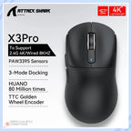 Attack Shark X3Pro Wireless  Gaming Mouse PixArt PAW3395 26000dpi Bluetooth Optical Mouse Tri-Mode Connection Macro Gaming Mouse Lootquake LLC