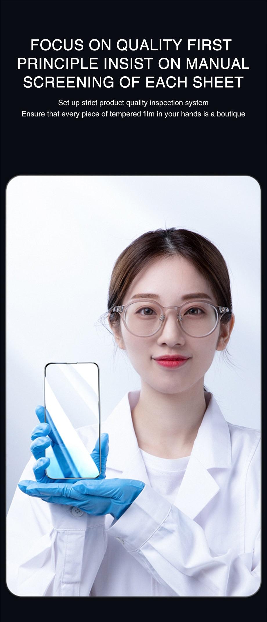 120D New upgrade Tempered Glass For iPhone 14 13 12 7 8 Plus Mini XR X XS Screen Protector For Iphone 14 13 12 11 Pro Max Glass  Anti-Scratch HD Tempered Glass Screen Protector Stevvex