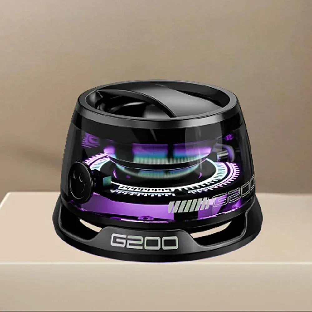 Outdoor Magnetic Bluetooth Speaker Wireless Portable Mini Travel Stereo Speaker with RGB Color Light and Phone Holder for IOS Lootquake LLC