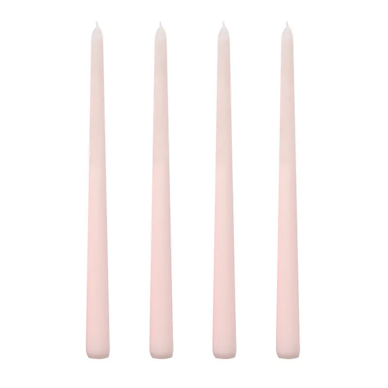 30CM Taper Candle 4 Pack - Home Interior Long Burning Dripless and Smokeless Candles Unscented - Valentines Candles for Home Lootquake LLC