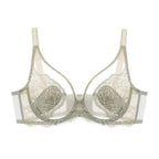 Lingerie Women's Thin BrasLace Full Cup BrasBeautifully Embroidered BrasAnti-SaggingUltra-Thin Bras