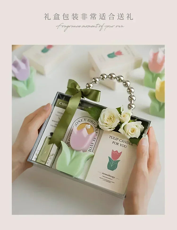 Exquisite Tulip-Fragrance Candles: Ideal Wedding Keepsakes, Luxurious Home Ambiance & Heartfelt Birthday Presents for Women